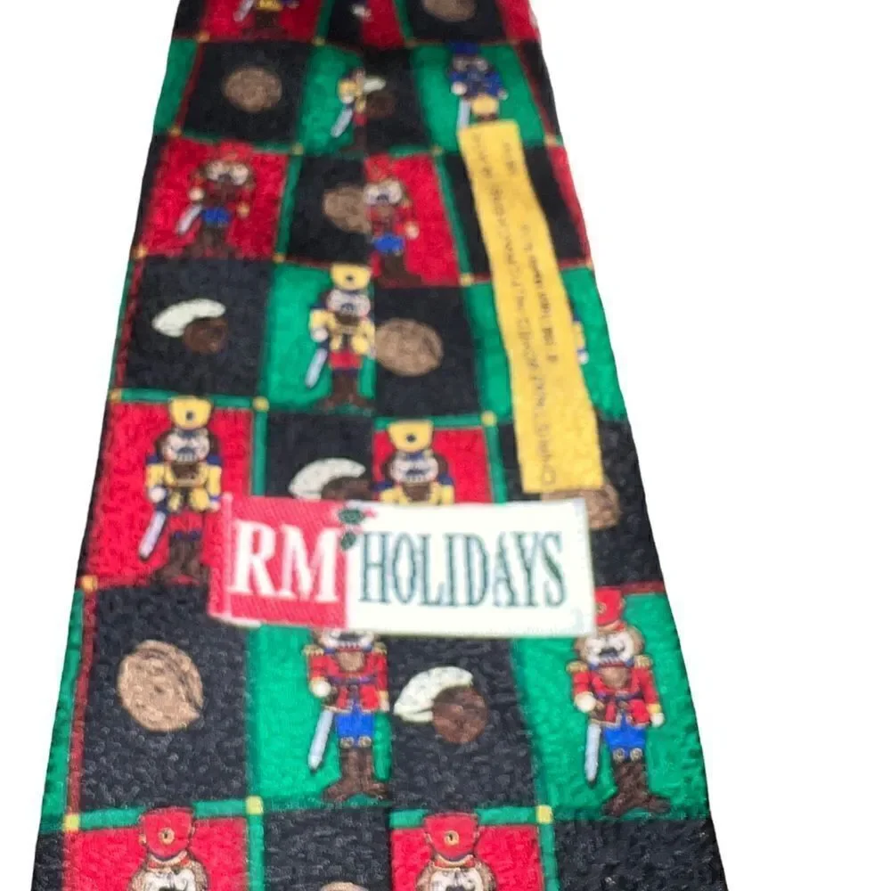 VTG 1998 RM Holidays Silk Nutcracker‎ Christmas Tie Made in USA